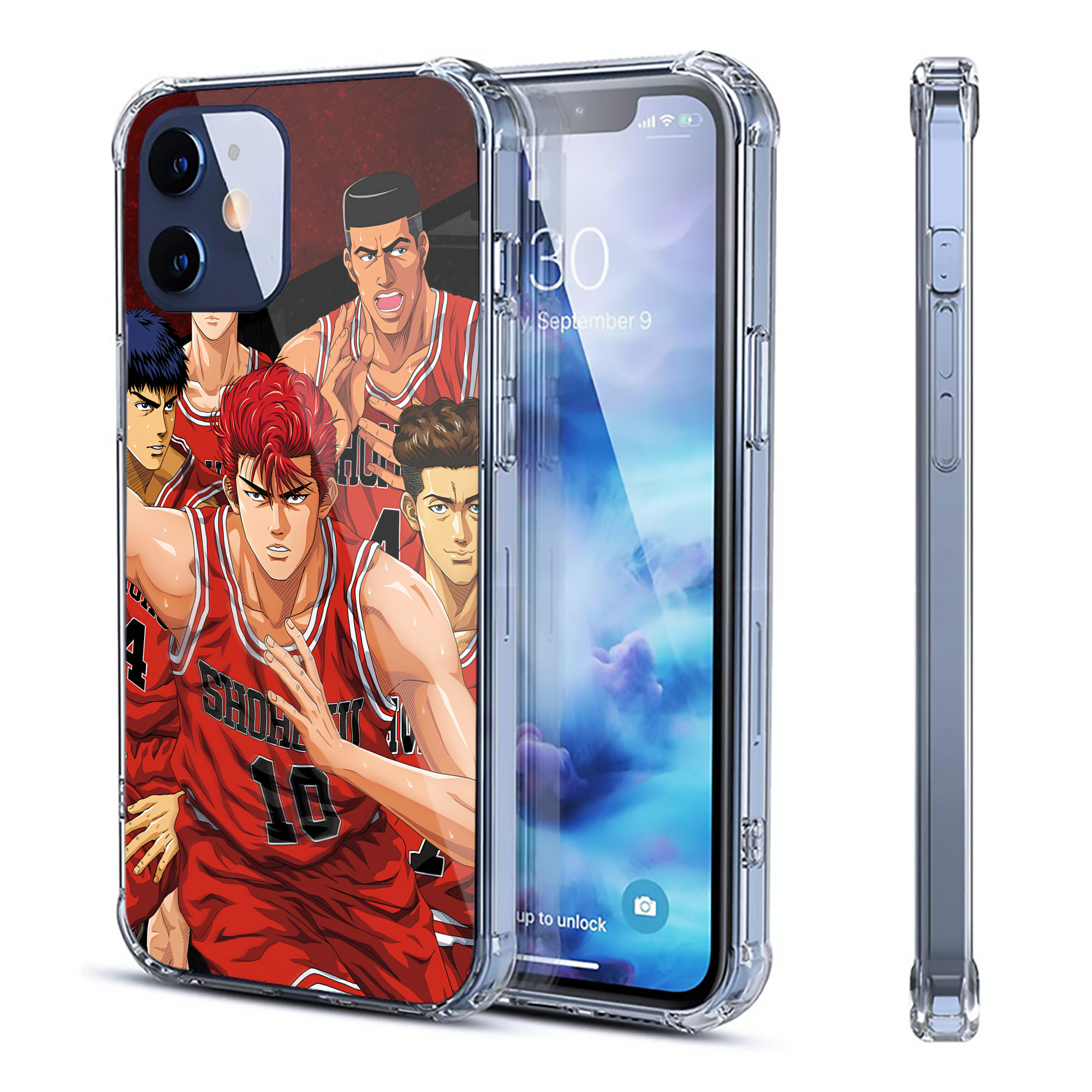 （画像用） SLAM DUNK／スラムダンク 【iPhone 12シリーズ対応】透明スマホケース（クリアソフトケース）